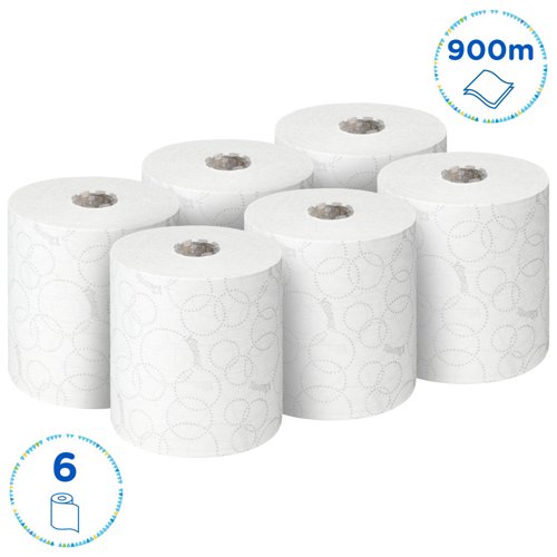 Kleenex Ultra Hand Towel Roll White 150m (Pack of 6) 6780