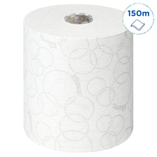 Kleenex Ultra Hand Towel Roll White 150m (Pack of 6) 6780