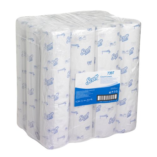 Scott® Couch Cover (51W) 7397 - 12 rolls x 200 white, 1 ply sheets