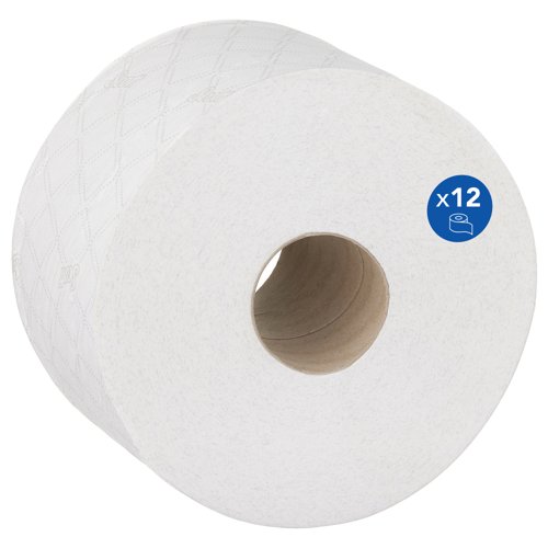 Scott® Control™ Centrefeed Toilet Tissue 8591 - 2 Ply Toilet Paper - 12 Toilet Rolls x 833 Toilet Paper Sheets (9,996 Total)