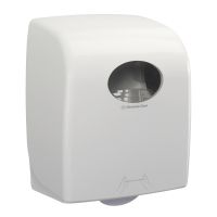 Aquarius Large Roll Rolled Hand Towel Dispenser White 7375