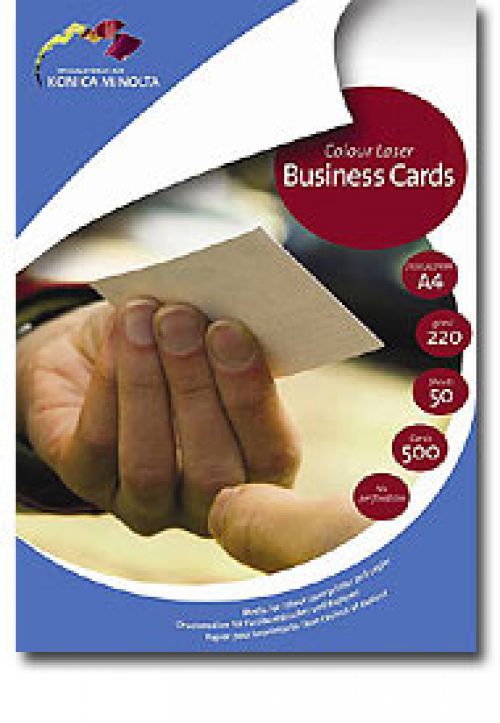 Konica Minolta Business Cards (50 Sheets 10 Labels Per Sheet)