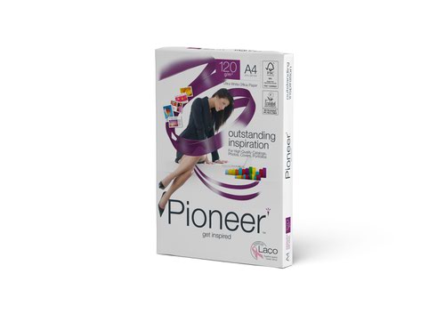 Pioneer Outstanding Inspiration Ultra White Office Paper FSC A4 120gsm [Pack 250]