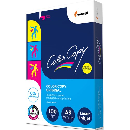 Mondi Color Copy Premium Super Smooth FSC Paper A3 100gsm White 606798 [Pack 500]