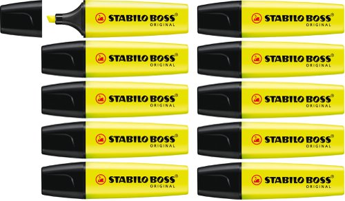 Stabilo Boss Original 70 Highlighter Chisel Tip Yellow 70/24 [Box 10]