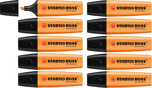 Stabilo Boss Original 70 Highlighter Chisel Tip Orange 70/54 [Box 10]