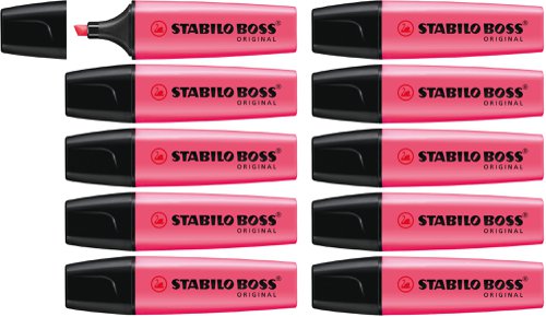 Stabilo Boss Original 70 Highlighter Chisel Tip Pink 70/56 [Box 10]