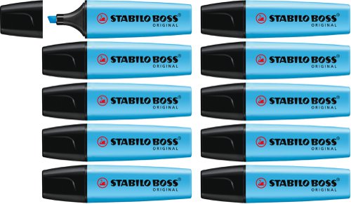 Stabilo Boss Original 70 Highlighter Chisel Tip Blue 70/31 [Box 10]