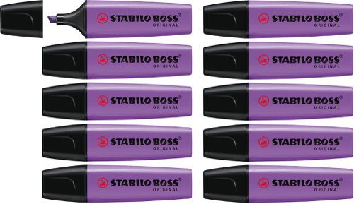Stabilo Boss Original 70 Highlighter Chisel Tip Lavender 70/55 [Box 10]