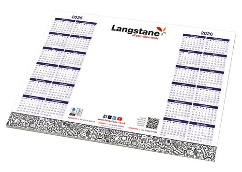 Langstane Desk Pad A3+ (25 Sheets) 2025/26