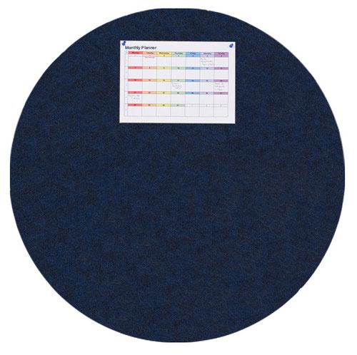 MagiShape 1200 x 1200mm Circle Notice Board Dark Blue LPNXCIR120DBL