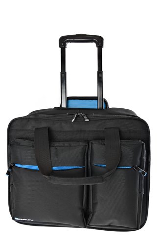 Monolith Blue Line Wheeled Laptop Trolley for Laptops up to 15.6 inch Black 3317