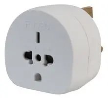 Travel Adaptor All Continents to UK White 13A PEL00140