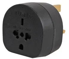 Travel Adaptor All Continents to UK Black 13A PEL00141