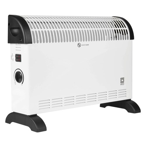 Convector Heater Electric 3 Heat Settings 2kw White 203816
