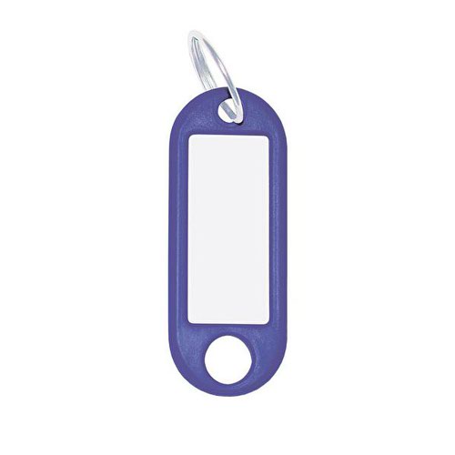 Key Hangers Standard With Fob Blue [Pack 100]