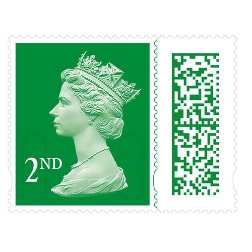 Royal Mail Barcoded Postage Stamps 2nd Class Letter BBS2 [Sheet 50] *Sale Conditions Apply**