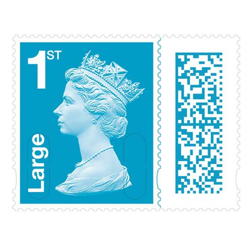 Royal Mail Barcoded Postage Stamps 1st Class LARGE Letter BBSL1 [Sheet 50] *Sale Conditions Apply**