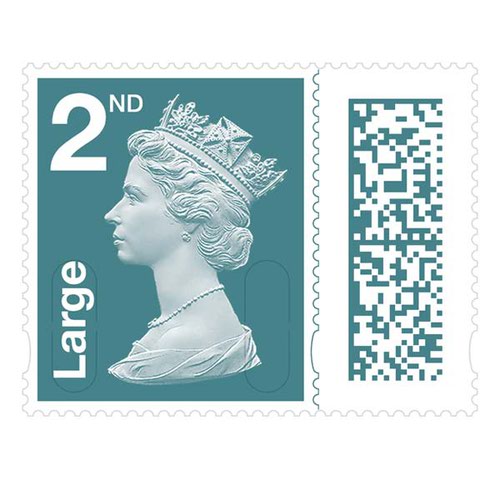 Royal Mail Barcoded Postage Stamps 2nd Class LARGE Letter BBSL2 [Sheet 50] *Sale Conditions Apply**