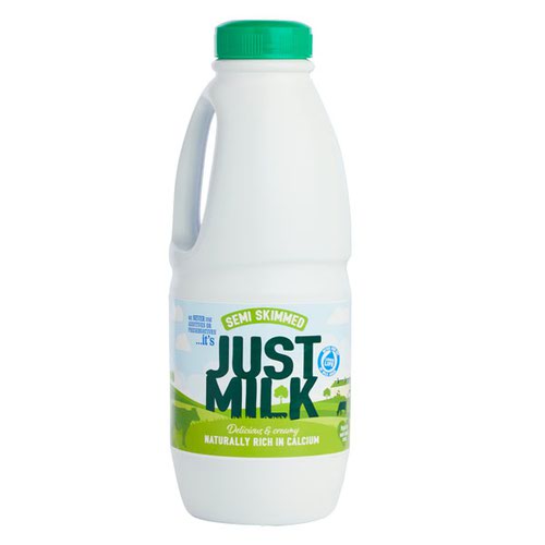 Just Milk UHT Semi Skimmed Long Life Milk 1 Litre