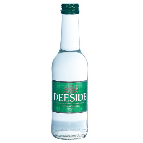 Deeside Natural Mineral Water Glass Bottle 250ml Sparkling [Pack 24]