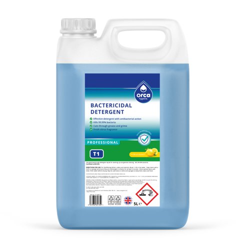 Orca Bactericidal Detergent (Washing Up & General Cleaning) 5 Litre Can T1 C500 CT