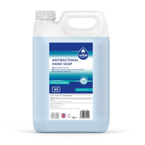 Orca Antibacterial Hand Soap 5Litre Can H5 C500