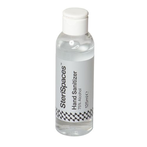 SteriSpaces Hand Sanitizer Gel 75% Alcohol 125ml Flip Cap ORC045