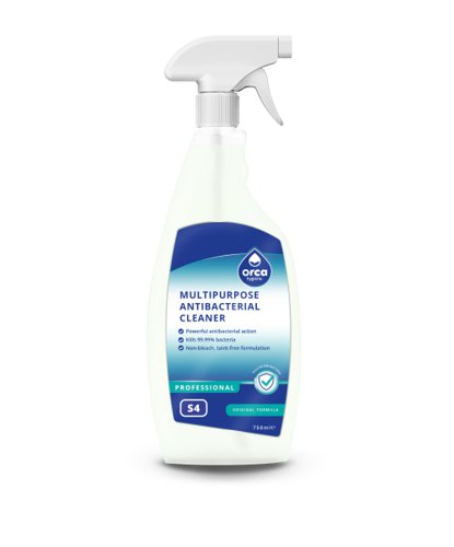 Orca Multipurpose Antibacterial Cleaner 750ml Trigger Spray S4 T75