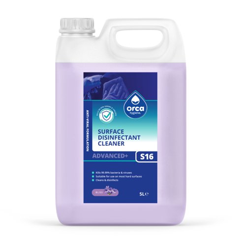 ORCA Advanced+ Surface Disinfectant Cleaner Bliss  5 Litre Can (Pack of 4) S16 500 BL
