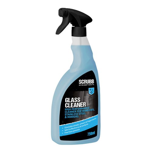 SCRUBB Glass Cleaner 750ml Trigger Spray S32SC T75