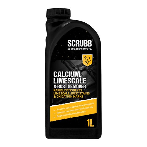 SCRUBB Calcium, Limescale & Rust Remover 1ltr Screw Cap G61SC C100