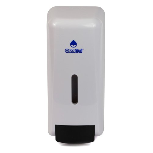 Orca MANUAL 1 Litre Sanitiser/Liquid Soap Dispenser White ORC268