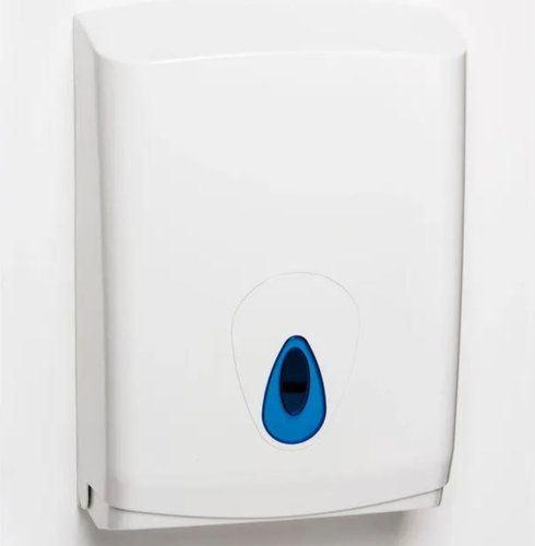 Multi-Fold Hand Towel Dispenser (suitable for V-Fold, C-Fold, Z-Fold towels) White DISPPCF