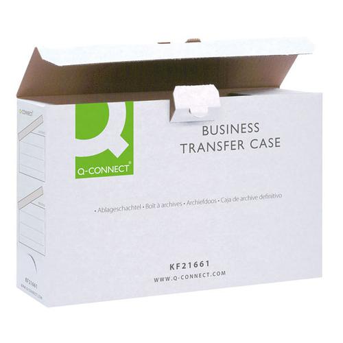Langstane Basic White Business Transfer Case (Pack of 10) KF21661
