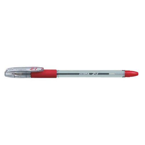 Langstane Z-1 Medium Smooth Stick Ball Pen Red 24163 [Box 12]