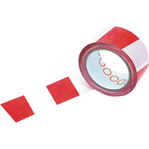 Hazard Warning Tape Self Adhesive 50mm x 33m Red/White