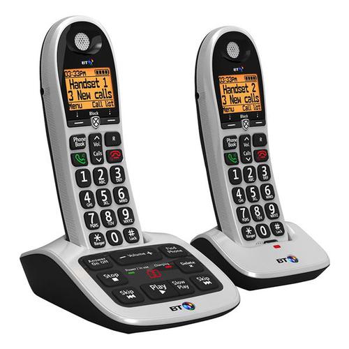 BT 4600 Twin Handset DECT Telephone with Answering Machine 084666