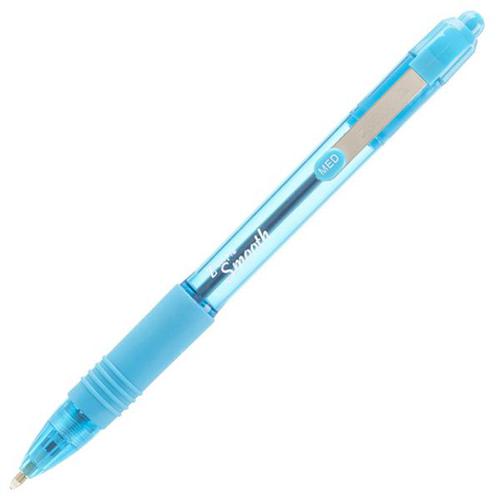 Langstane Z-Grip Smooth Medium Point Retractable Ball Pen Blue 22562 [Box 12]