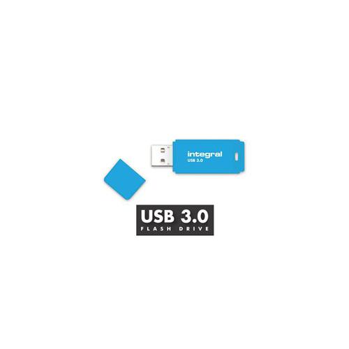 Integral Neon 128GB USB 3.0 Flash Drive Blue