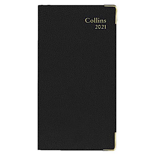 Collins 2024 Slimchart Month/View 80x152mm Diary Black CMB