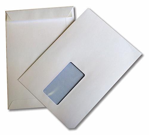 Langstane Envelopes C5 White Window Pocket 120gsm Peel & Seal [Box 500] 95019