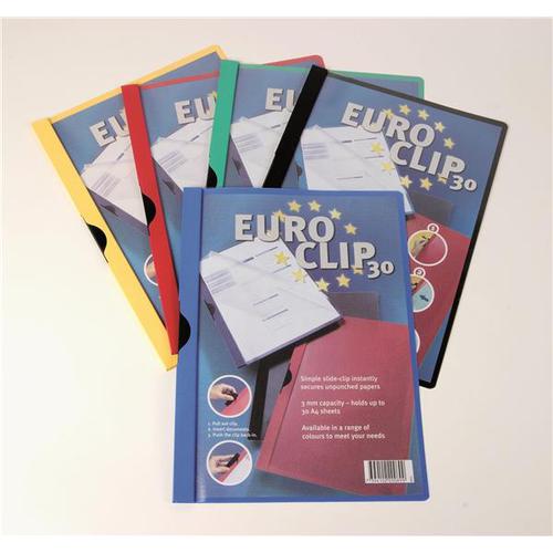 Langstane Euroclip Folder A4 3mm (30 Sheets) Assorted  200200 [Pack 5]