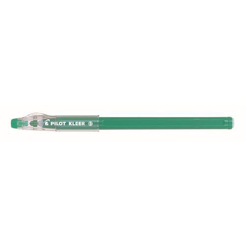 Pilot Kleer Erasable Ballpoint Pen 0.7mm Green 4902505523694 [Pack 12]
