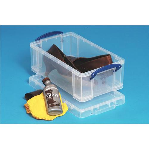 Really Useful Plastic 5 Litre Box with Lid 125x200x340mm Clear