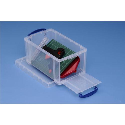 Really Useful Plastic 8 Litre Open Front Box 175x200x340mm Clear