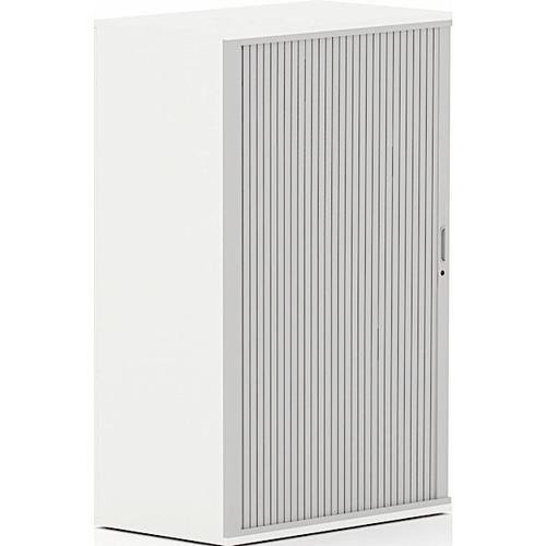 Torasen Side Opening Tambour Cupboard 2000h mm White ASST20WH