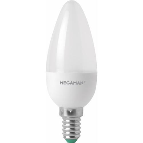 MEGAMAN LED Bulb Opal Candle 4.9W 35W Equivalent SES E14 Non Dimmable Warm White