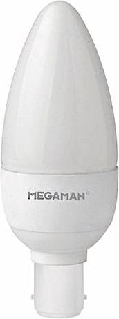 MEGAMAN LED Bulb Opal Candle 4.9W 35W Equivalent SBC B15 Non Dimmable Warm White