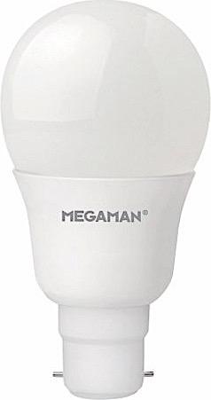 MEGAMAN LED Bulb Opal Classic 8.6W 60W Equivalent GLS BC B22 Non Dimmable Warm White